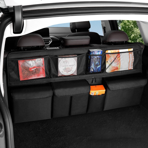 Mesh hanging storage bag - Multifunctional organizer for car/SUV seat backs