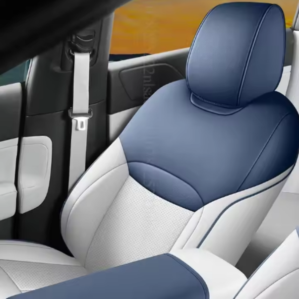 Seat covers for 5 seats in premium leather - Complete bespoke set for Xpeng G6 (2024-2025)