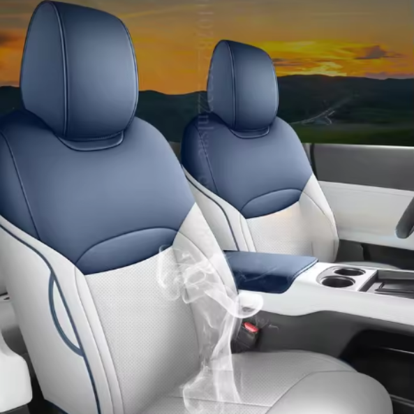 Seat covers for 5 seats in premium leather - Complete bespoke set for Xpeng G6 (2024-2025)