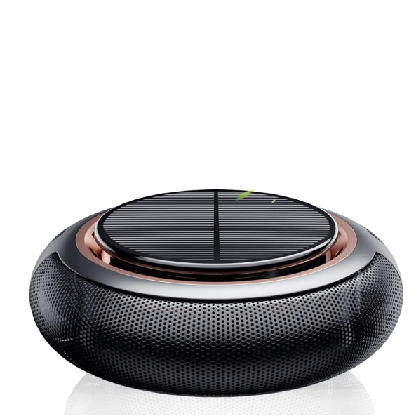 Solar aromatherapy diffuser for cars - Solar-powered air freshener with marine fragrance and essential oil extender