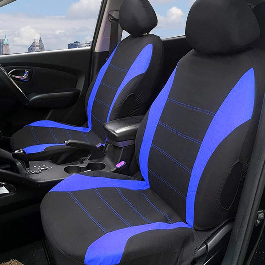 9-piece seat covers - Universal 5-seater complete set, cushion protection for cars (black, grey, blue, red)