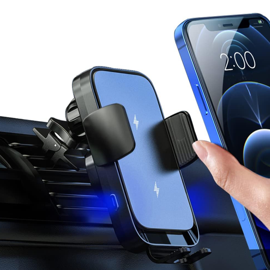 Wireless car charger - Double coil, support for Galaxy Z Flip 5/4/3, S22/S21, iPhone 14/13