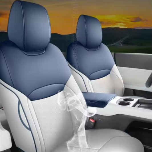 Seat covers for 5 seats in premium leather - Complete bespoke set for Xpeng G6 (2024-2025)