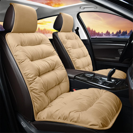 Deluxe plush seat cushion - Thick, warm, universal front cover