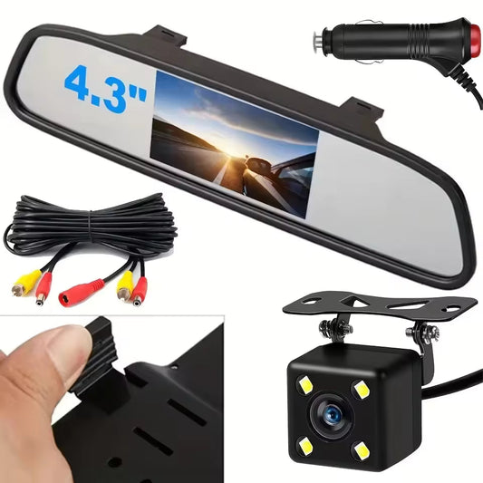 Rear view camera with 4.3" LCD display - Car parking system